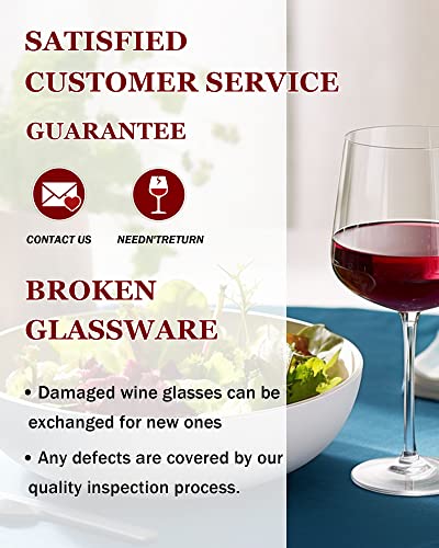 17 oz Lead Free Wine Glasses Set of 4 (4 Count)