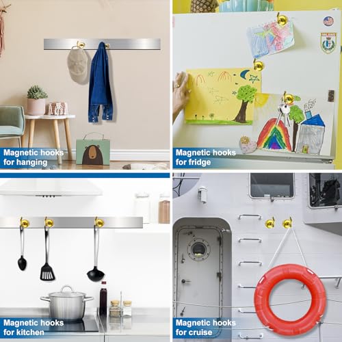 Magnetic Hooks for Cruise Essentials 2026 Cabins Door 12 P (12 Count)