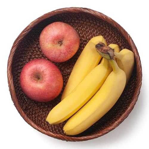 Rattan Bread Basket (Set of 3 (Small/Medium/Large) - Brown)