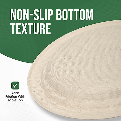 Brown Disposable Paper Plate 7 inch (Brown / 7 IN)