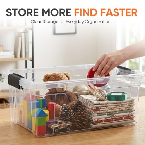 Storage Bins with Lids (36 Quart)