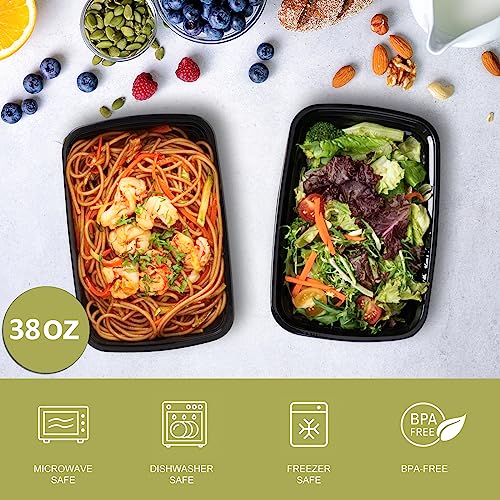 30 Pack Meal Prep Containers 38oz (30 Count)