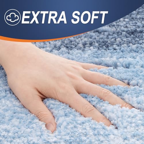 Bathroom Runner Rug 59x17 (59" X 17" / Blue)