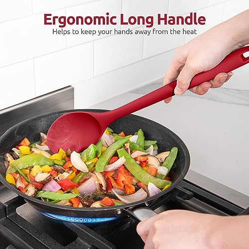 Silicone Cooking Spoon (Red)