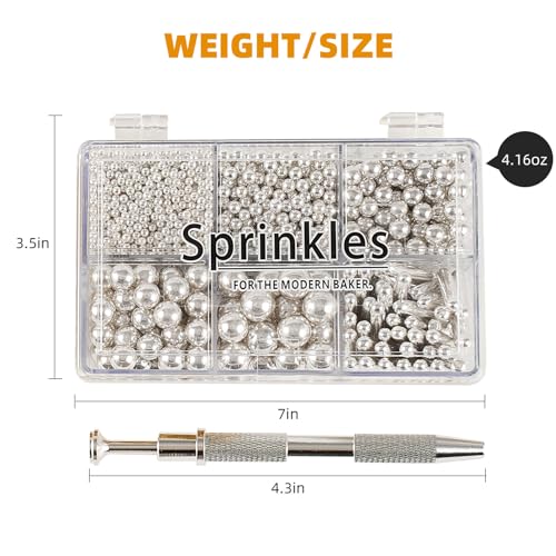 silver Mix Sugar Sprinkles (4.16 Ounce)