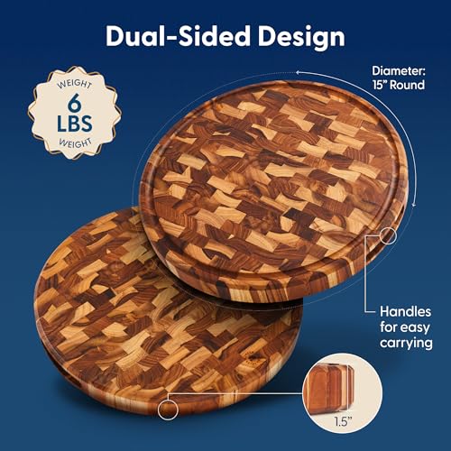 Vincent End Grain Teak Cutting Board (Vincent | Teak | End Grain)