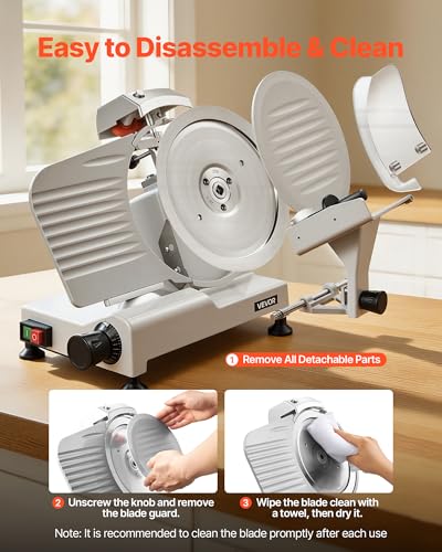 Commercial Meat Slicer 10" Electric Food Frozen Deli Slicers 300W (10 inch)