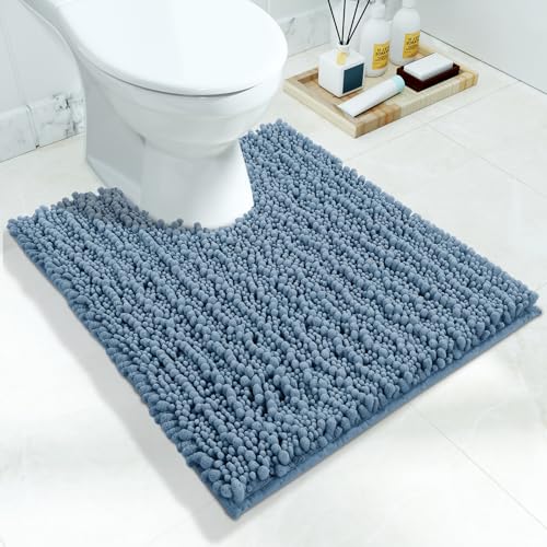 Toilet Rug U Shaped Washable 24x20 Inch