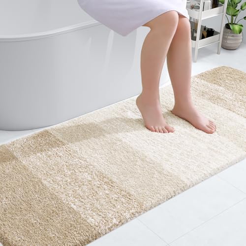 Bathroom Runner Rug 70x20 (70" X 20" / Light Beige)