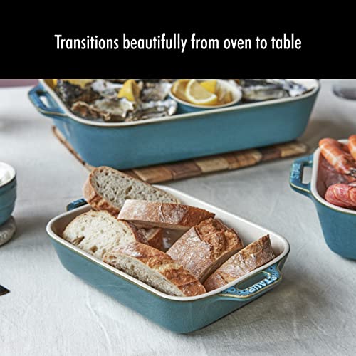 3 Pc Ceramic Baking Dish Set (3-pc / Rustic Turquoise)