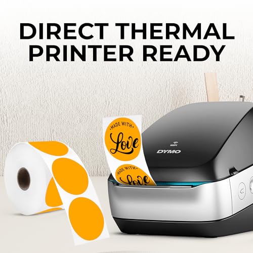 Orange Thermal Labels (Orange / 735 Stickers)