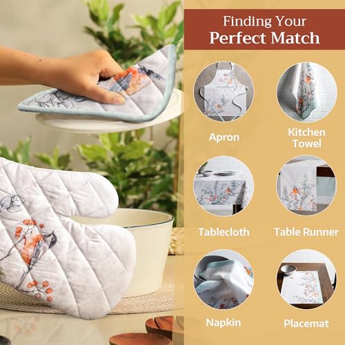Pot Holders 100% Cotton Potholders (063 - Whitish Shabby Chique / 8" x 8" (Pot Holder Pack of 2))