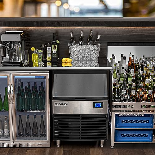 Commercial Ice Maker Machine 200LBS (200LBS/DAY / Stainless Steel)