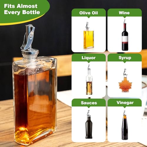 Automatic Liquor Pour Spouts (Silver / 6PCS)