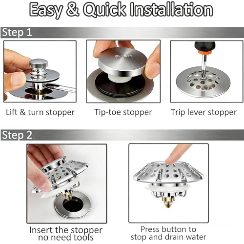 Bathtub Drain Stopper (Brushed Nickel)