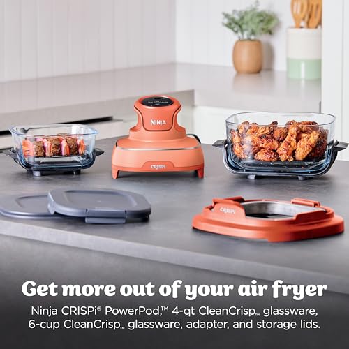 Crispi Glass Air Fryer (Orange Pepper)