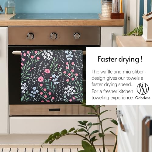 Kitchen Towels (Midnight Bloom)
