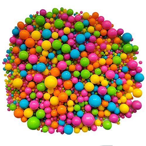 Edible Rainbow Sugar Pearls Candy Sprinkles 120G (4.23 Ounce)
