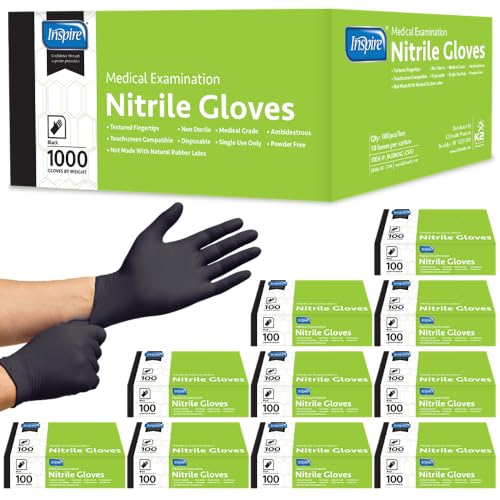 Black Nitrile Gloves (X-Large / Nitrile)