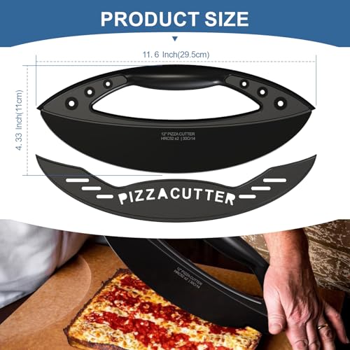 12 Inch Pizza Rocker Blade Cutter