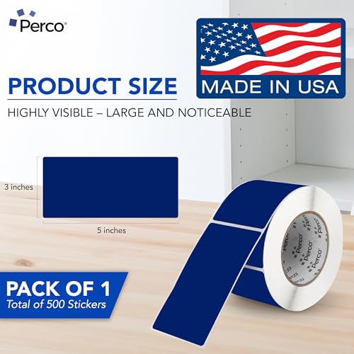 Dark Blue Labels 3x5 Inch 500 Stickers