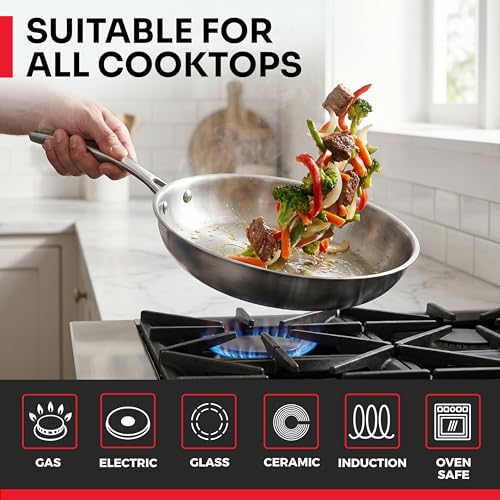 Mueller 17 Piece Stainless Steel Pots and Pans Set (17 Piece / Silver)