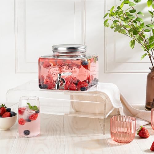Glass Drink Dispenser for Fridge