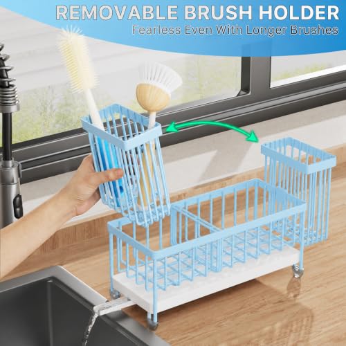Sponge Holder for Kitchen Sink (Blue - 9.25″)