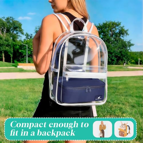 NOL Insulated Lunch Bag for Adults (Navy Blue / Small (4.5 Liters))