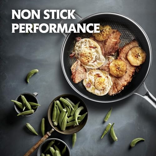 13 Inch Hybrid Stainless Steel Wok with Lid and Steamer Basket (Stainless Steel / 2x13IN)