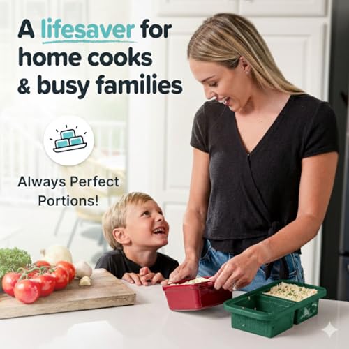 1 Cup Silicone Freezer Molds with Lids (Kale / 2-Pack)