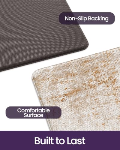 Kitchen Floor Mats Cushioned Anti Fatigue Runner (Light Brown / 86"L x 23"W x 0.4"Th)