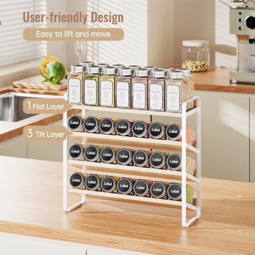 4 Tier Spice Rack Organizer for Cabinet