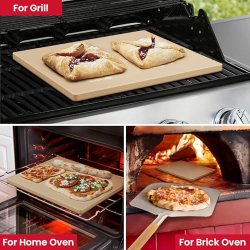 20 x 13.5 Inch Extra Large Pizza Stone for Oven and Grill