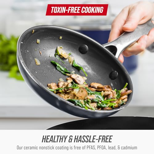 8" Diamond Infused Ceramic Nonstick Frying Pan Skillet