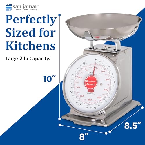 Escali Promzr Mechanical Dial Scale with Bowl for Kitchens and Restaurants