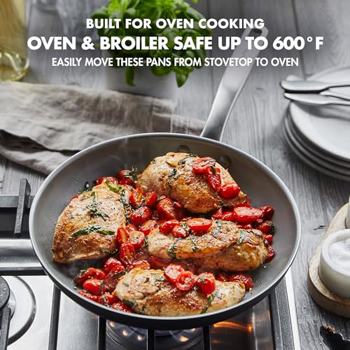 Chatham Hard Anodized Healthy Ceramic Nonstick 8" and 10" Frying Pan Skillet Set (8" and 10" Frying Pan Skillet Set / Gray)
