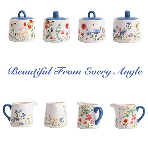 Summer Provence Ceramic Sugar and Creamer Set