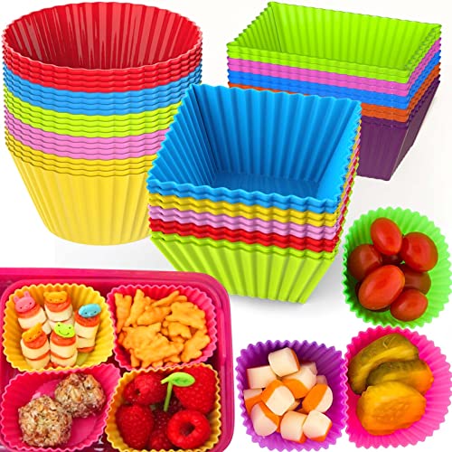 40 Pcs Silicone Lunch Box Dividers (‎Multicolor-40pcs)