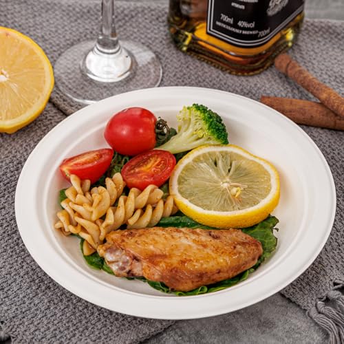 7 Inch Paper Plates 125 (White / 7Inch（125 PCS）)