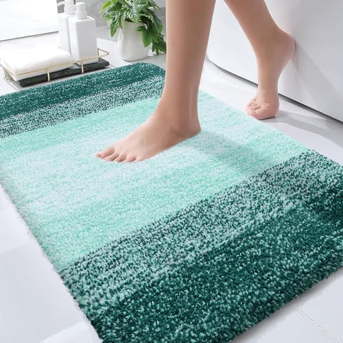 Small Bathroom Rugs 35x16 (35" X 16" / Blackish Green)