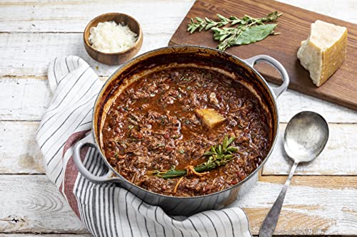 Enameled Cast Iron Round Dutch Oven (Oyster / 7.25 Qt)