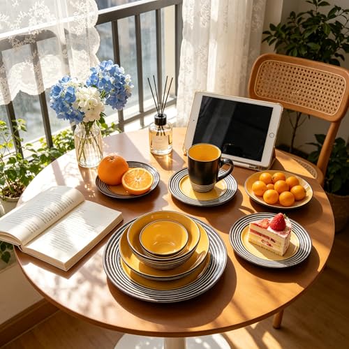 48 Piece Dinnerware Set (Sunflower / Service for 8 - 48pc Set)