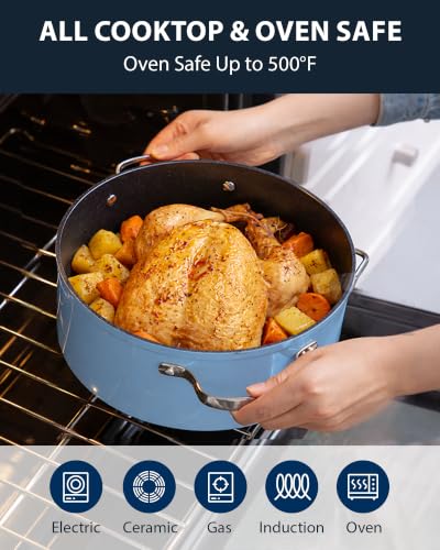 12pc Forged Lightweight Cookware Set (Cozy Blue (G10))