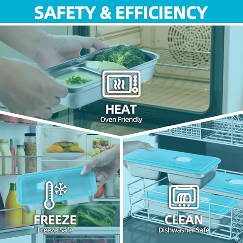 Stainless Steel Snack Containers with Lids
