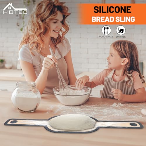 2 Pcs Silicone Bread Sling for Dutch Oven (2pcs: Grey)