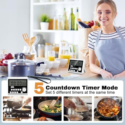 5 Channels Digital Kitchen Timer