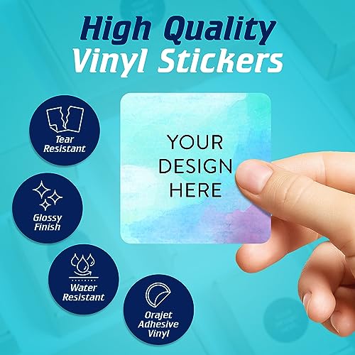 Custom Vinyl Stickers Your Image (100 Count)