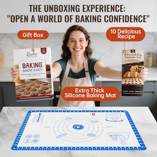 Baking Mats Silicone for Baking Sheet (Blue / 32"L x 24"W)