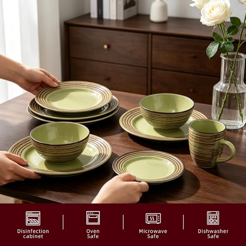 16 Piece Dinnerware Set (Oak Forest / Service for 4 - 16pc Set)